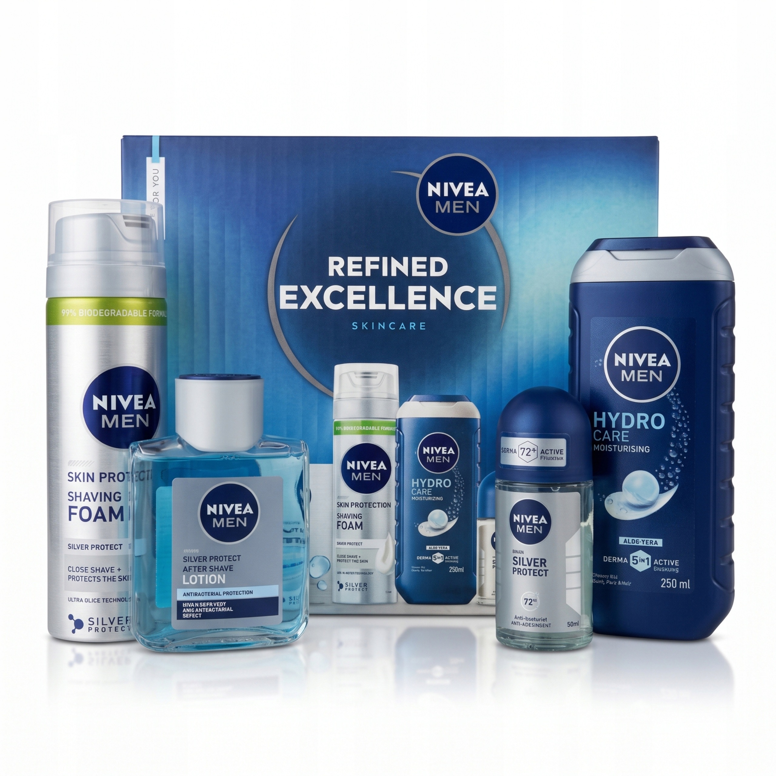 Dárková Sada pro muže Nivea Refined Excellence Silver Protect