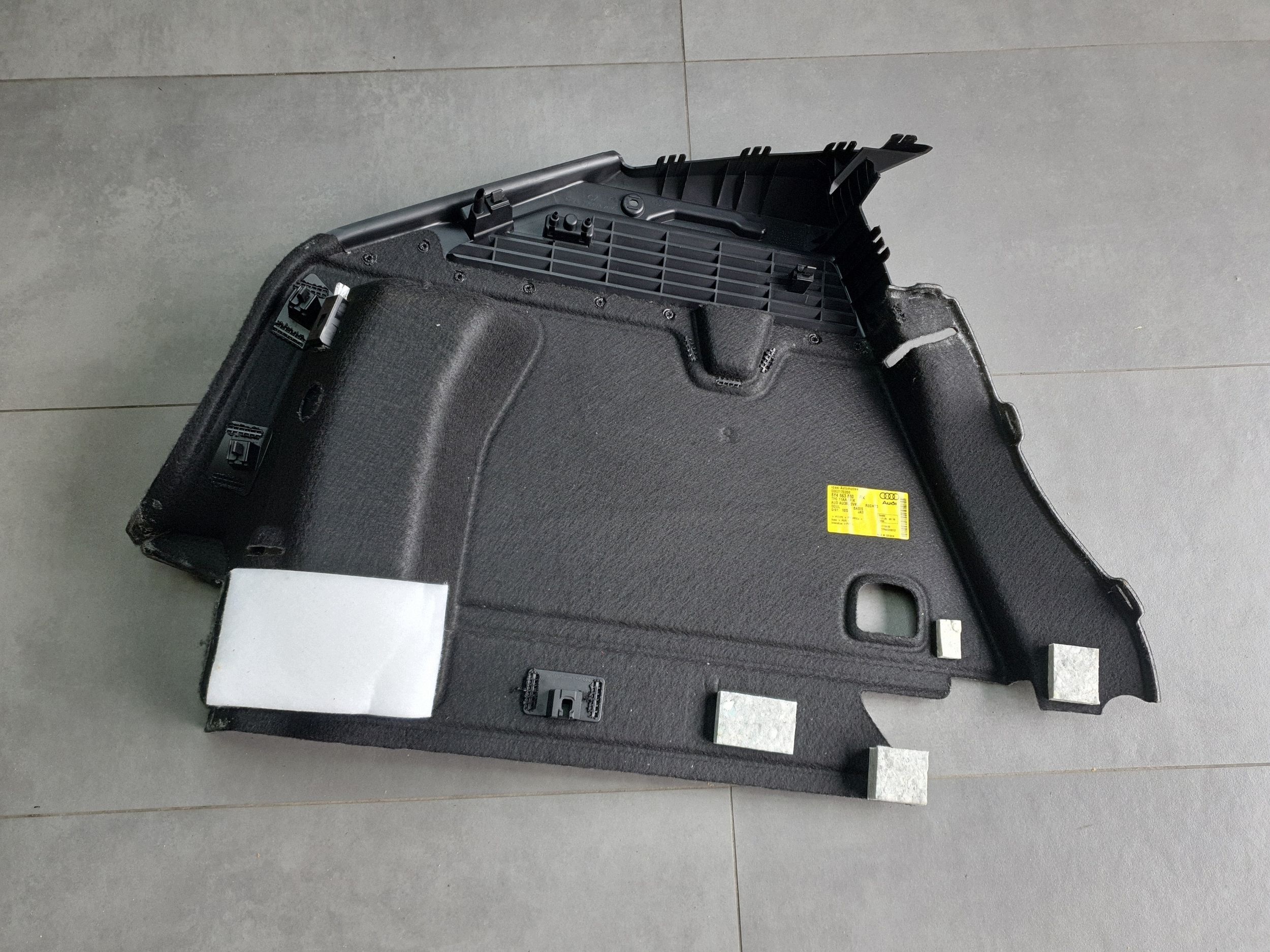 Audi A3 8Y HB boot upholstery right 8Y4863880
