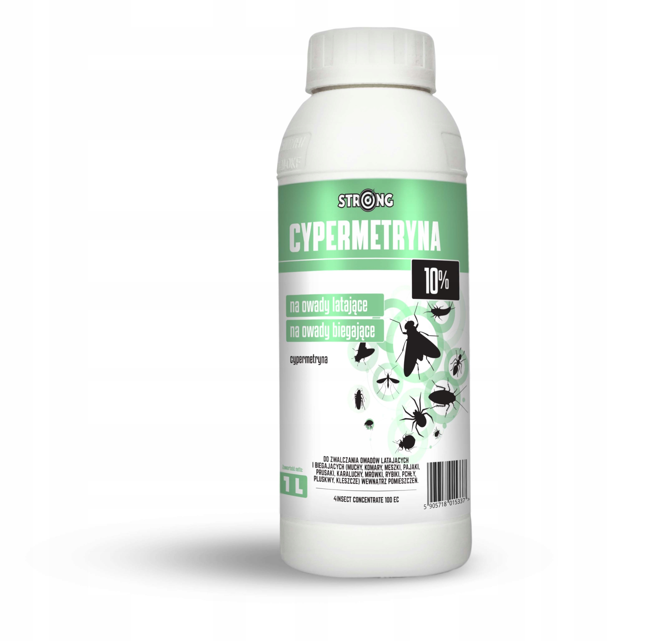 Środek Owadobójczy Na Muchy Meszki Komary Cypermetryna 10% Strong 1L