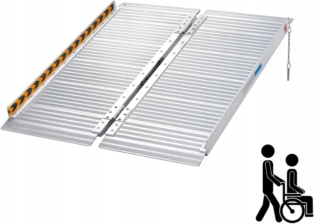 Hliníková Prahová Rampa 122X72 362 Kg Vozíky Jízdní Kola Motorky Schody Skládací