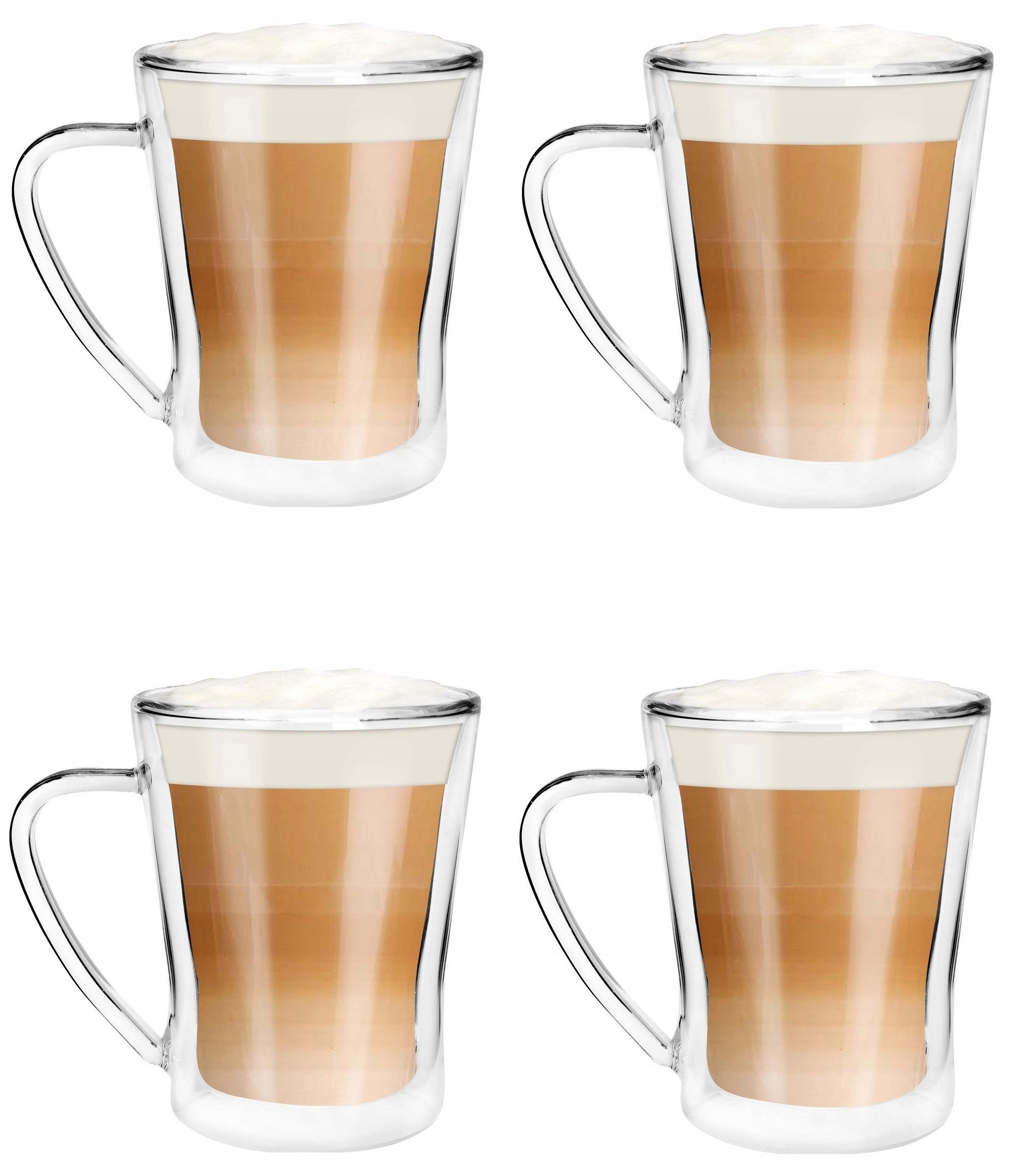 

Vialli Zestaw 4 Szklanki Termiczne Kawy Latte 250