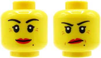 

Lego głowa / główka figurki - damska czerwone usta