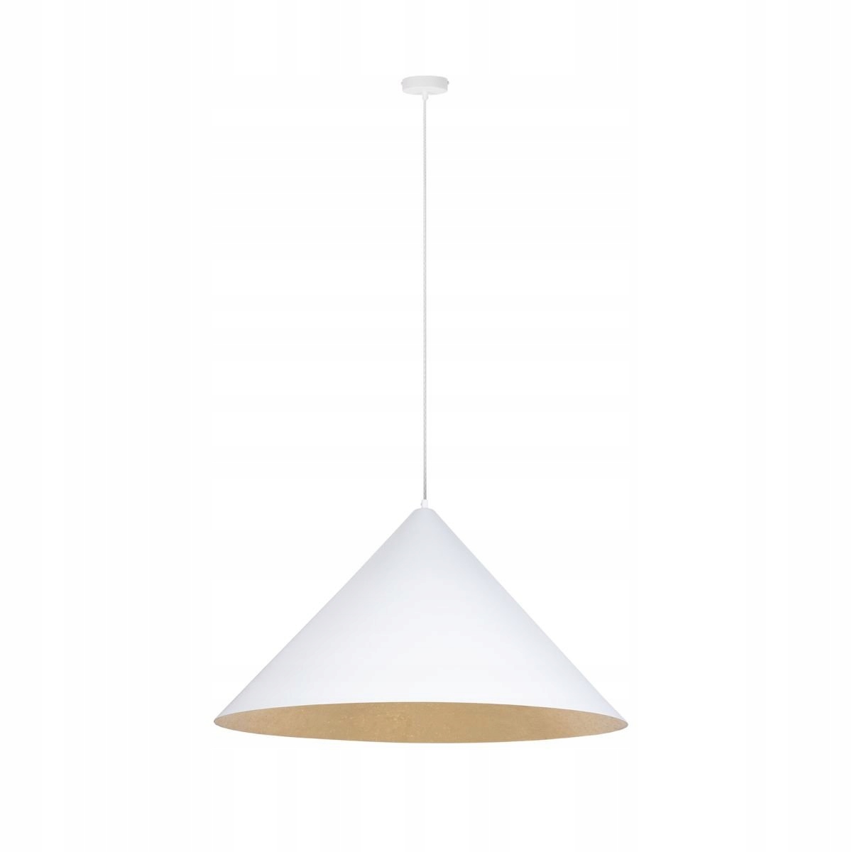 Závěsná lampa bílo-zlatý kužel Vesuvio M 41028 Sigma Lighting