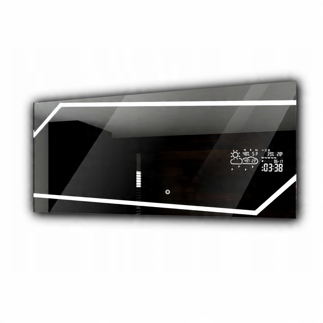 

Lustro łazienkowe Led pogoda dotyk 150x60 Miami