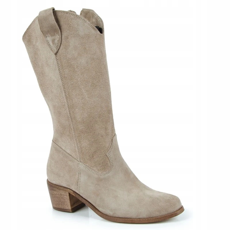 Laroni 3170/K Kozačky Kostka Kůže Béžová Cappucino 38