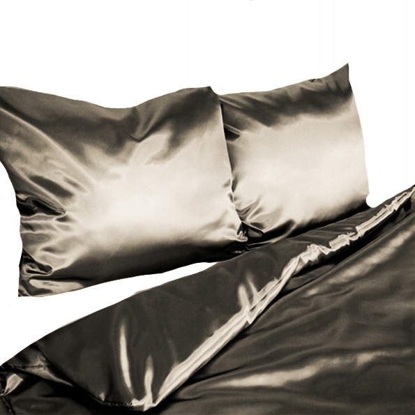 

Pościel satynowa 140x200 Moker Grafit 3 czesci