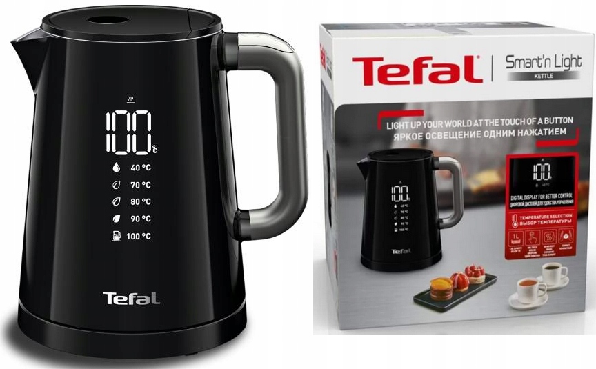 TEFAL CZAJNIK BEZPRZEWODOWY DIGITAL 40-100 STOPNI