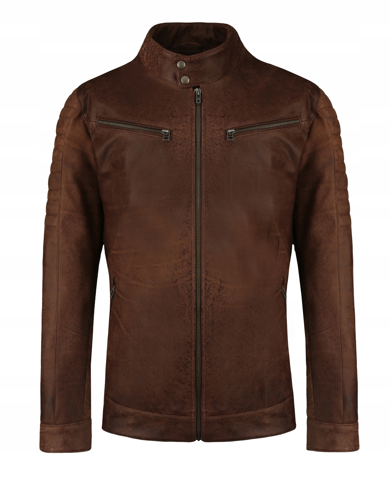 Pánská Kožená Bunda Marco Hnědá M Tomskór