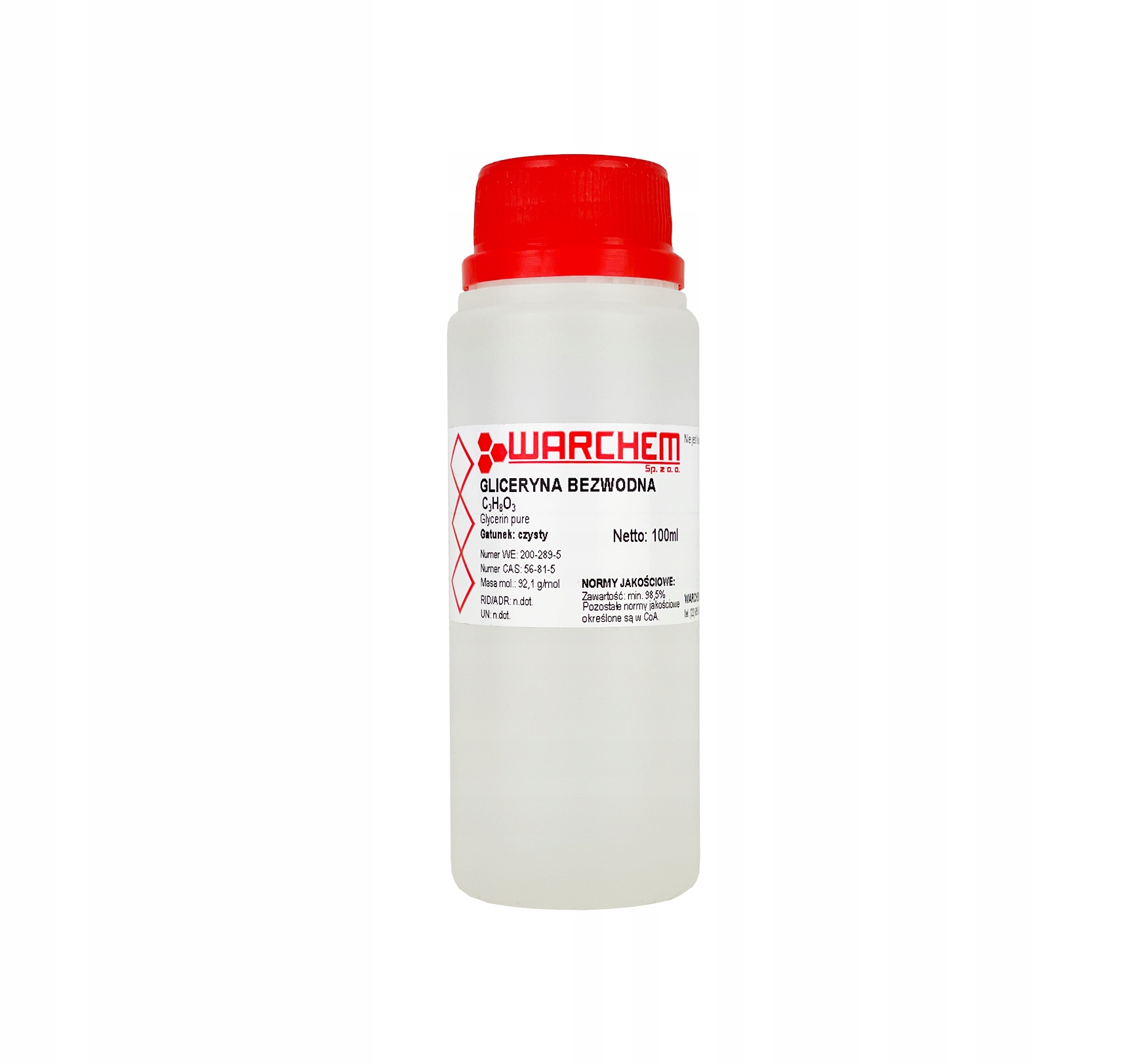 

Gliceryna Roślinna Bezwodna czysta 100ml