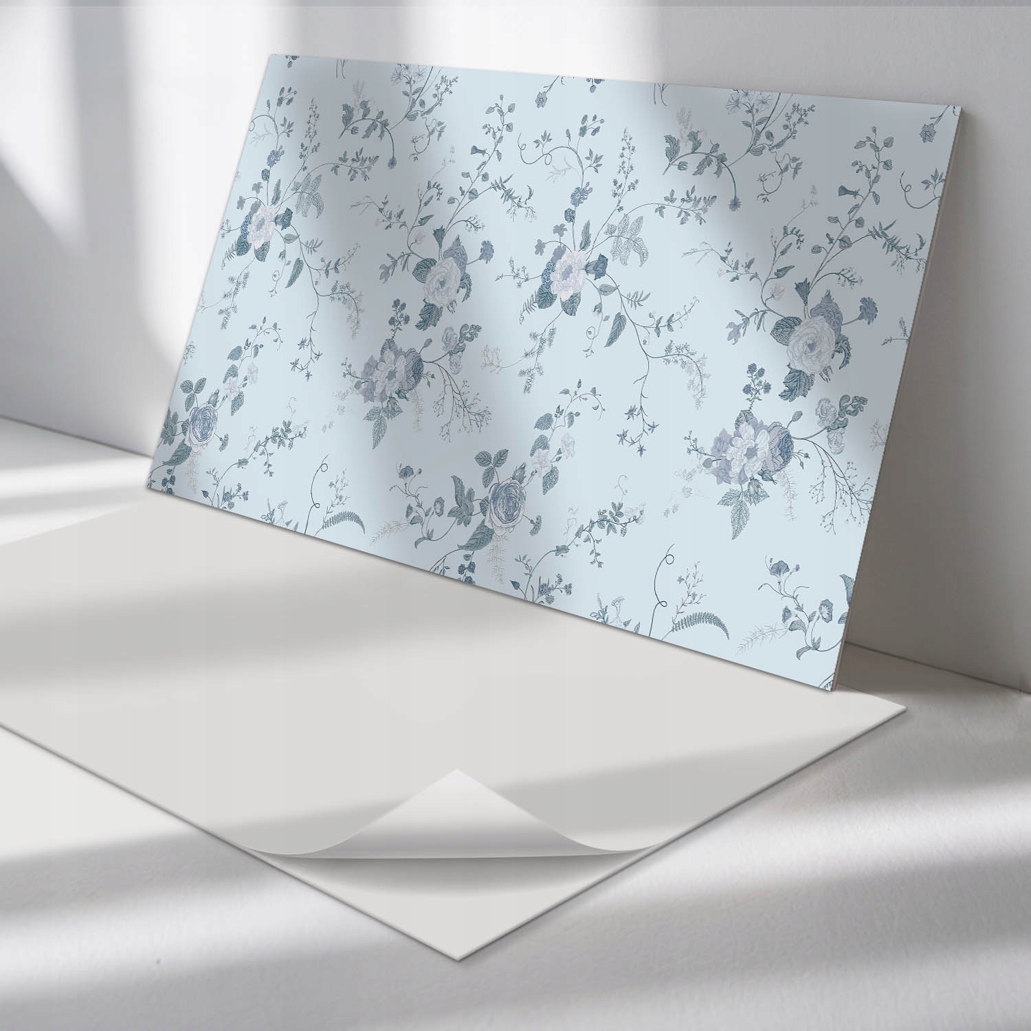 Sada podlahových vinylových panelov Kvetinový vzor na pozadí 6 ks 60x30 cm