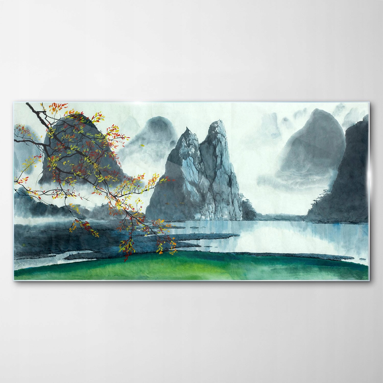 

Obraz Szklany Dekor Chiny Góry Mgła Jezioro 120x60