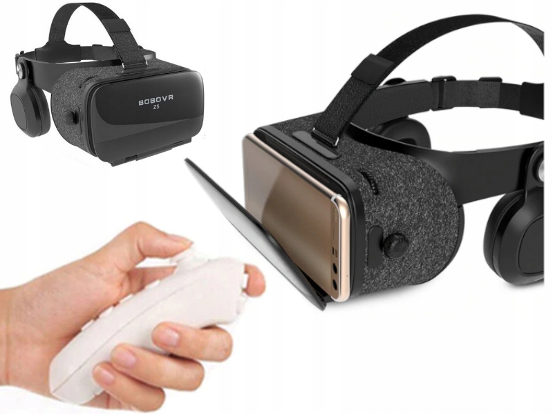 Brýle Virtuální Vr brýle sluchátka Gamepad