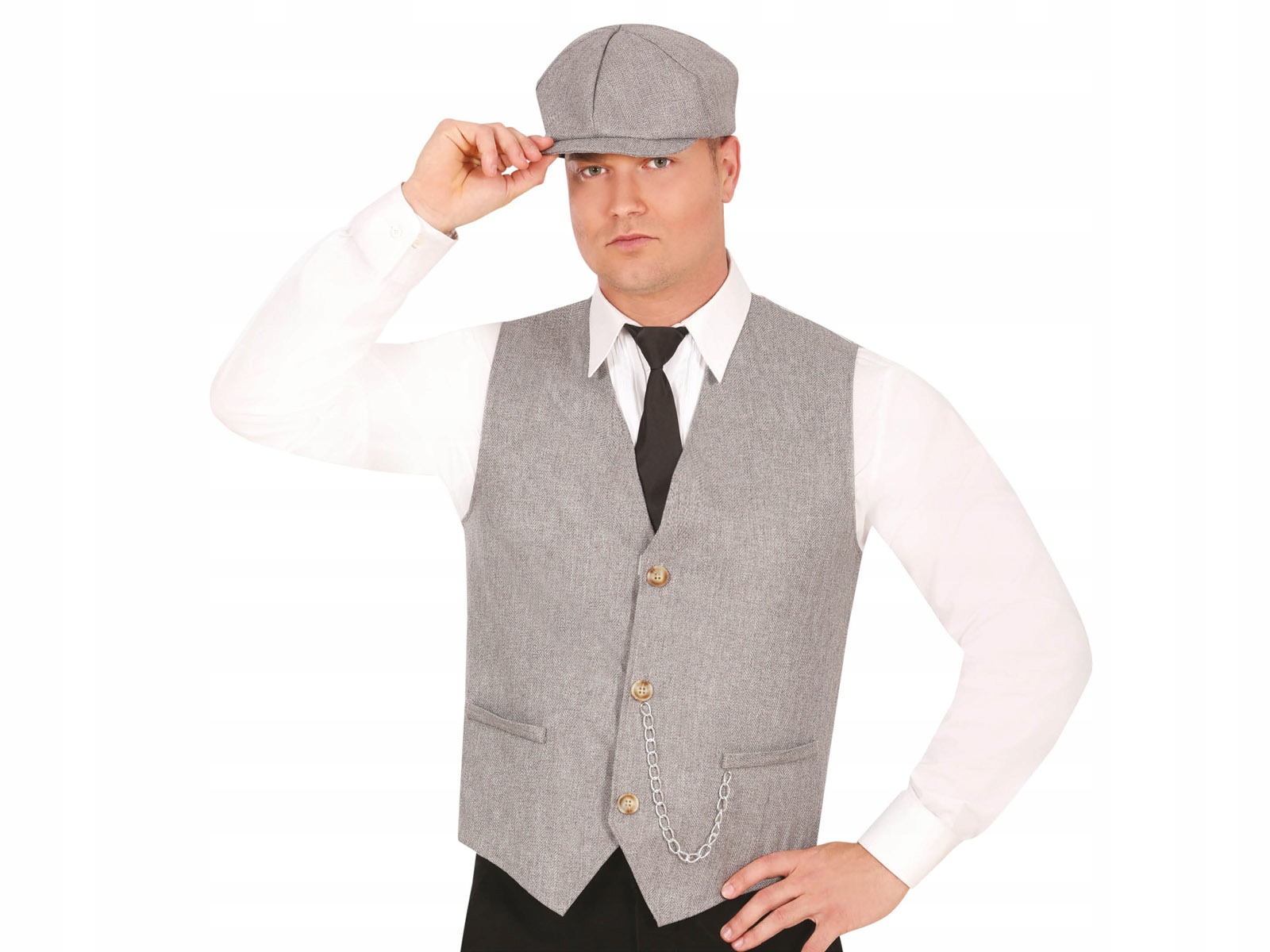 Sada retro gangstera z 20. léta, baretová vesta