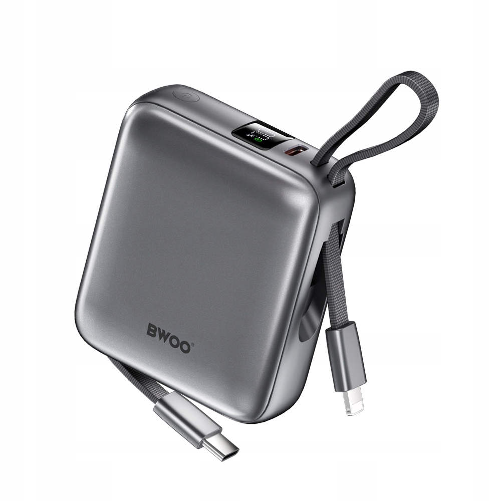 Powerbanka 10000MAH 22,5W Se 2 Kabely Usb-c Lightning