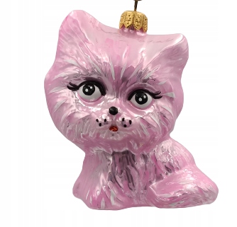 

Bombki Choinkowe Szklane Kotek 10cm