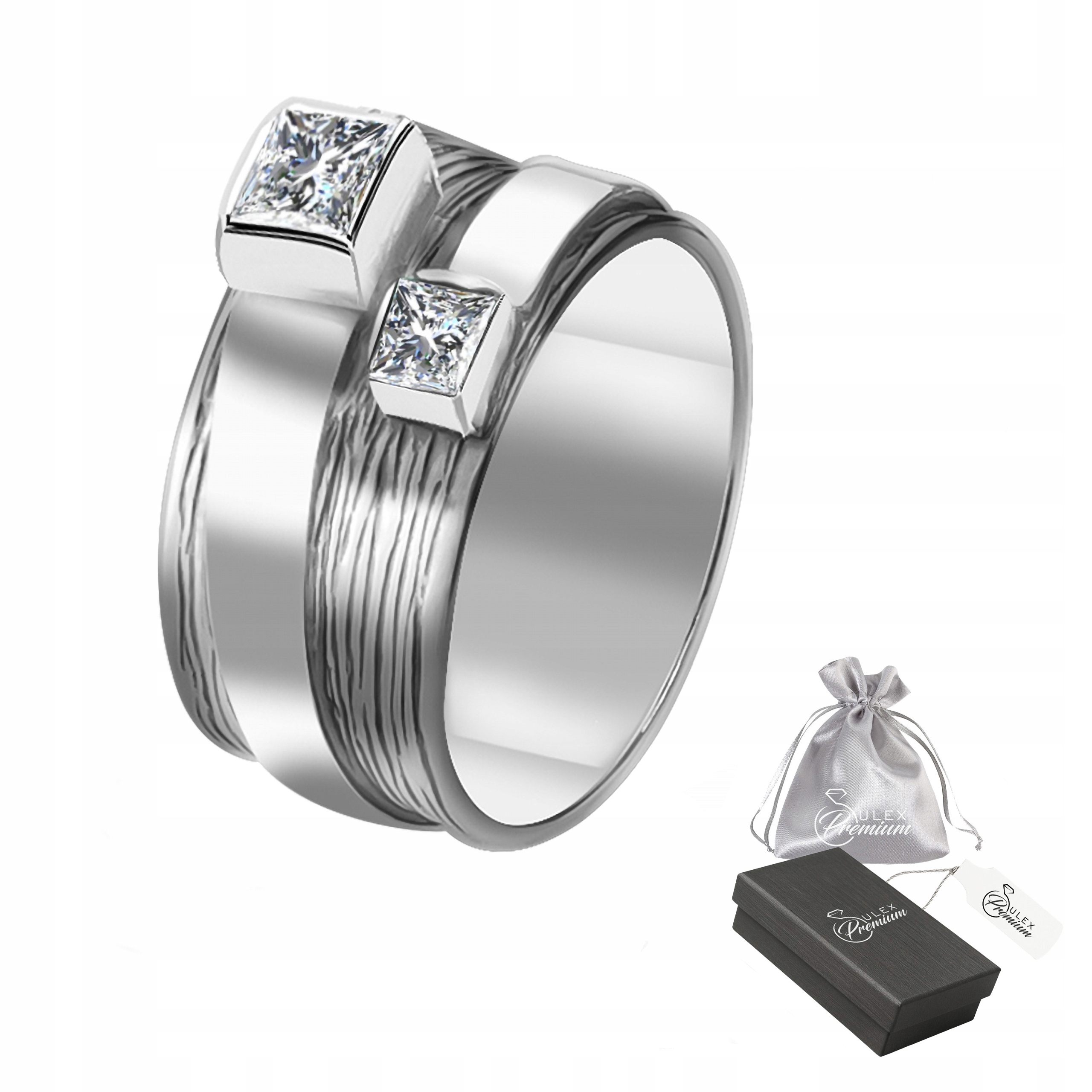 Prstýnek s kubickými zirkony ryzost 925 , elegantní Dárek pro ni 21. vel.