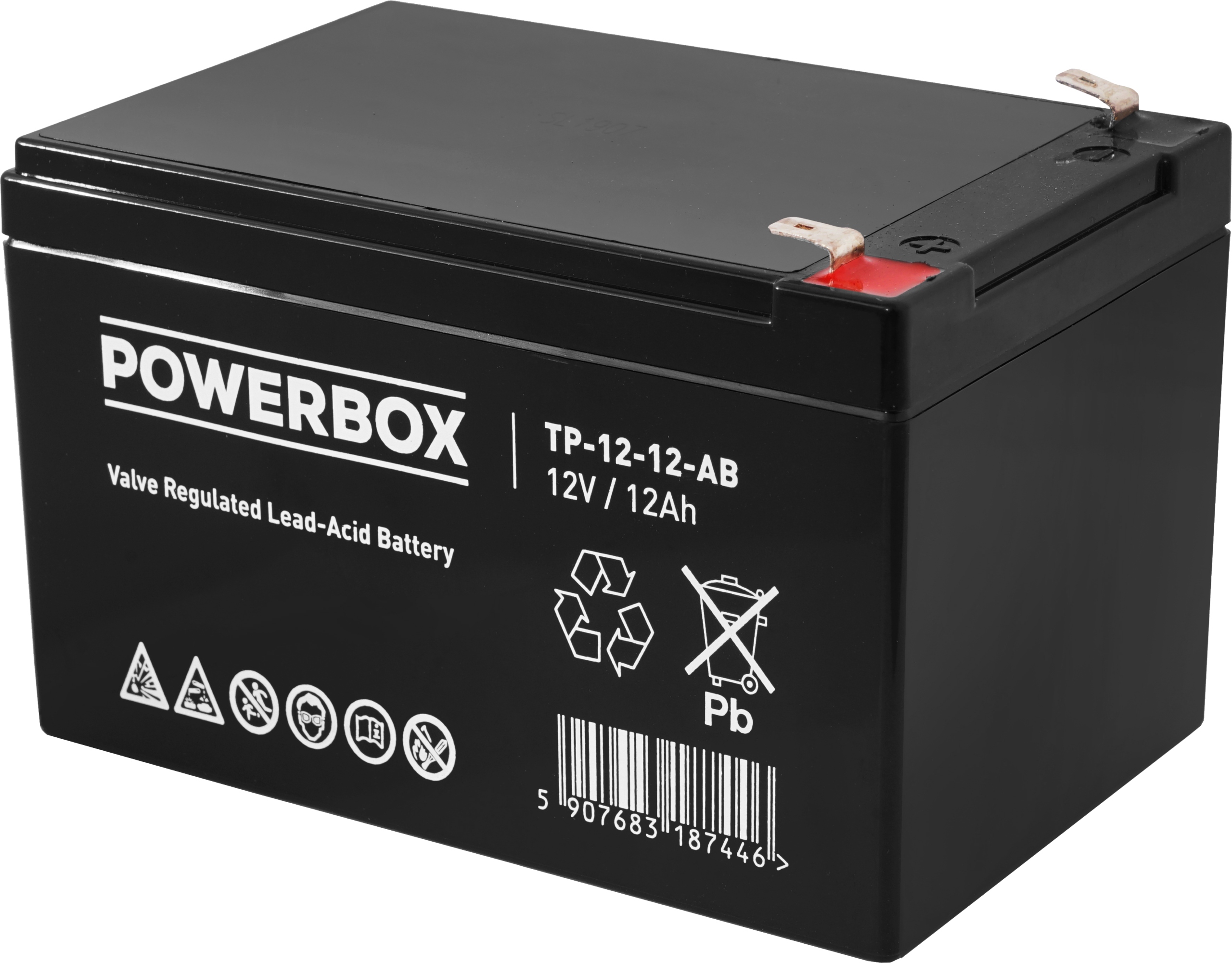 12/12 - POWERBOX AGM 12V 12AH акумулятор без обслуговування Krk