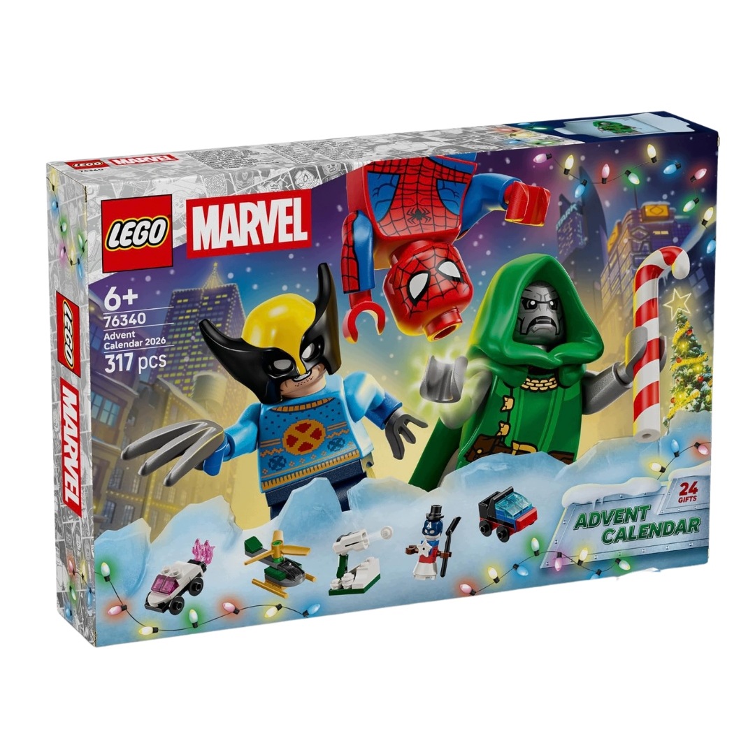 Adventní Kalendář 2026 Lego Marvel 317 Kostek 6 Figurek 24 Okének