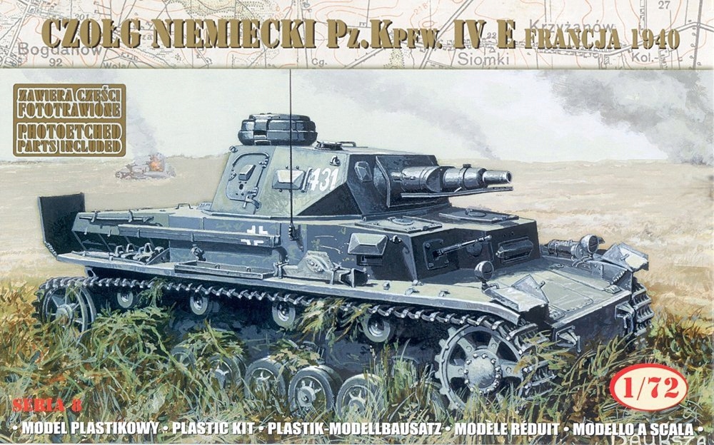 Mirage 72863 1:72 Německý tank Pz.Kpfw. IV Ausf. E Francie 1940