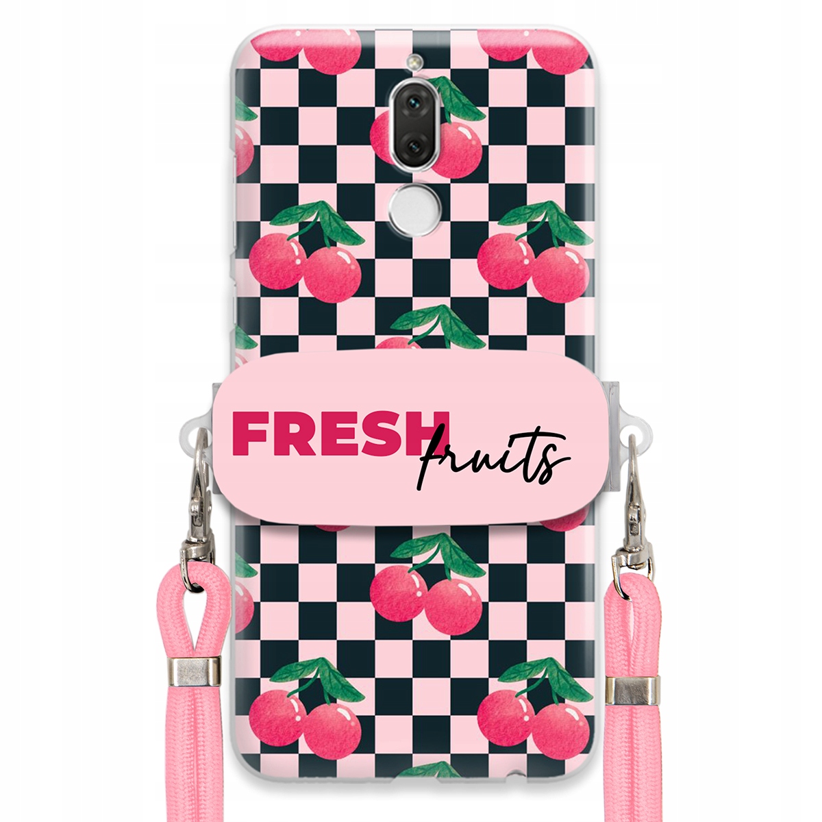 Pouzdro pro Huawei Mate 10 Lite Růžové vodítko Funkční držák Fresh Fruits