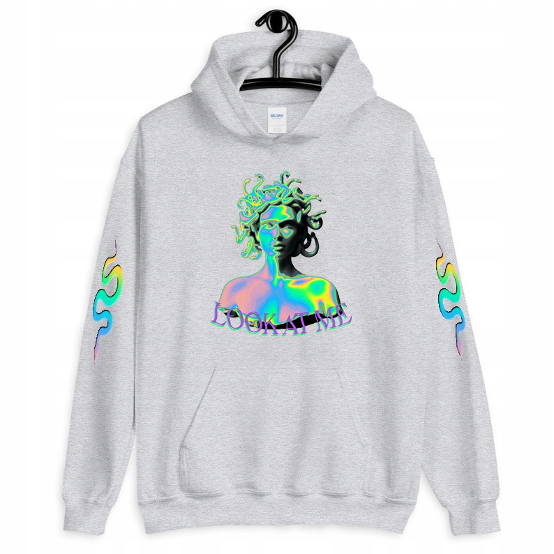 

Bluza Szara Damska Kaptur Look At Me Meduza XXL