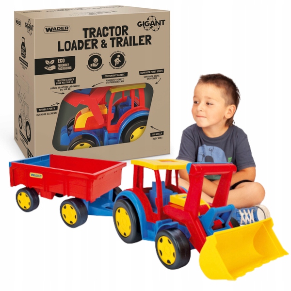 

Wader 66300 Traktor Gigant z przyczepą+ładowacz