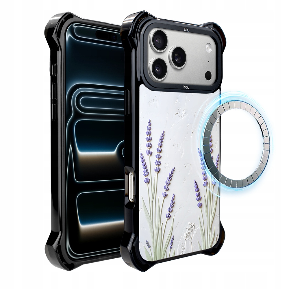 Pouzdro iPhone 17 Pro Max Ibizu DropGuard Ultra s MagSafe, levandule