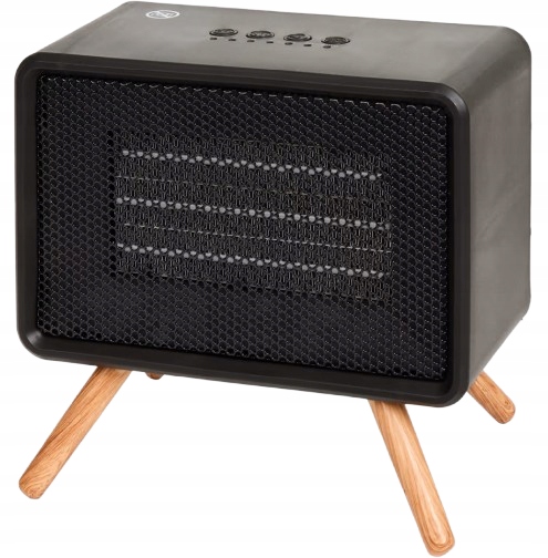 Elegantní Nor-Tec Keramický ohřívač na nožkách Premium 1500W časovač Černý