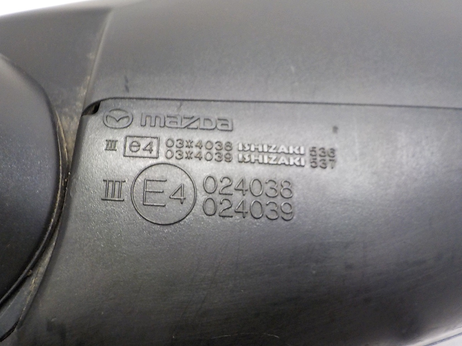 MAZDA 3 III BM mirror exterior right 8 PIN vertical
