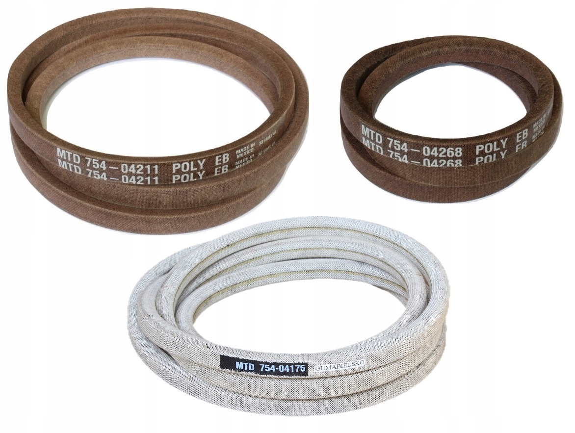 Jazdné Pásy Nože Komplet Cub-cadet LT1 Č.92 754-04211 754-04268 754-04175