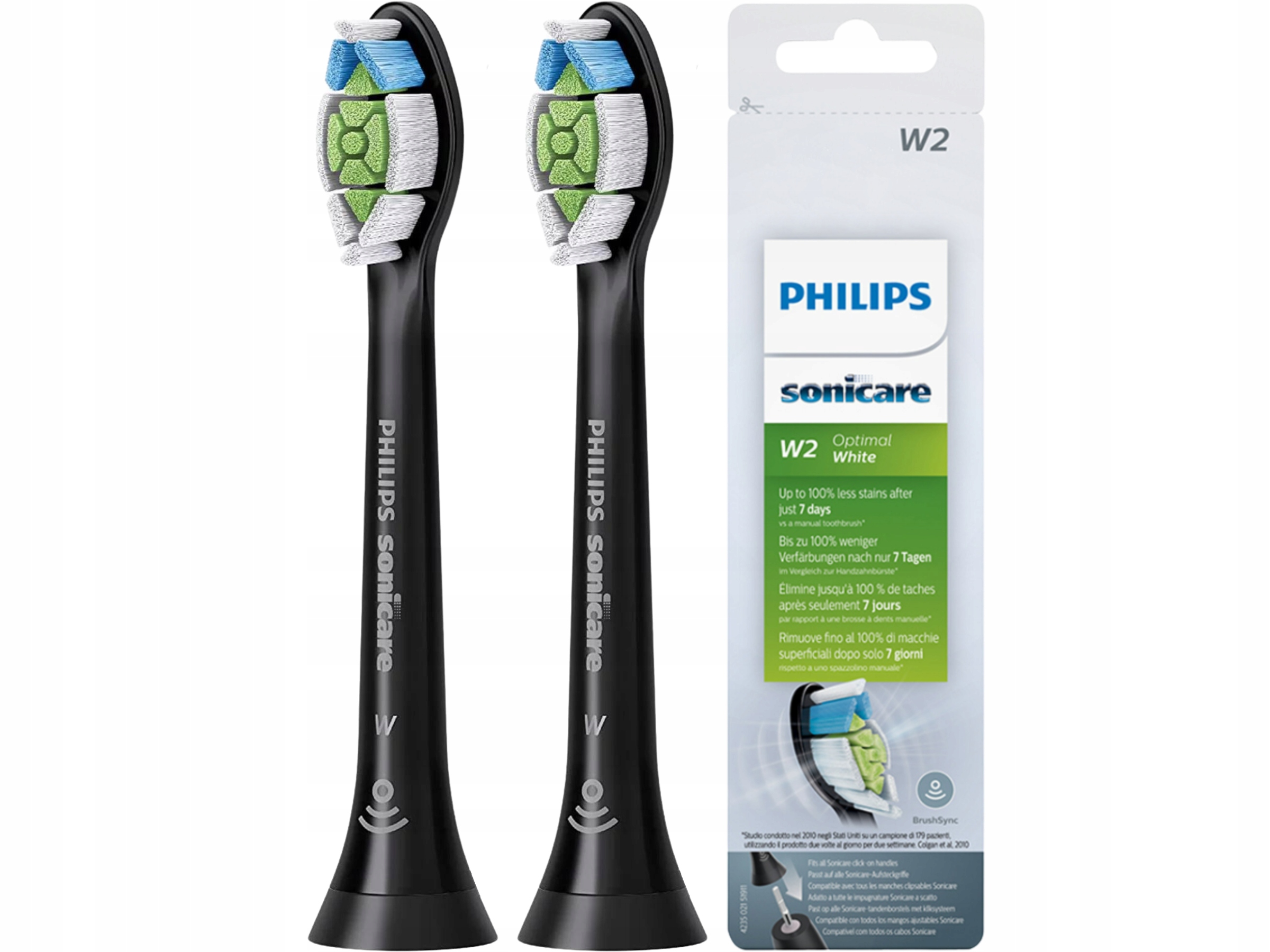 Oryginalne Końcówki do Szczoteczki Elektrycznej Philips Diamond Clean 2szt. Liczba końcówek 2