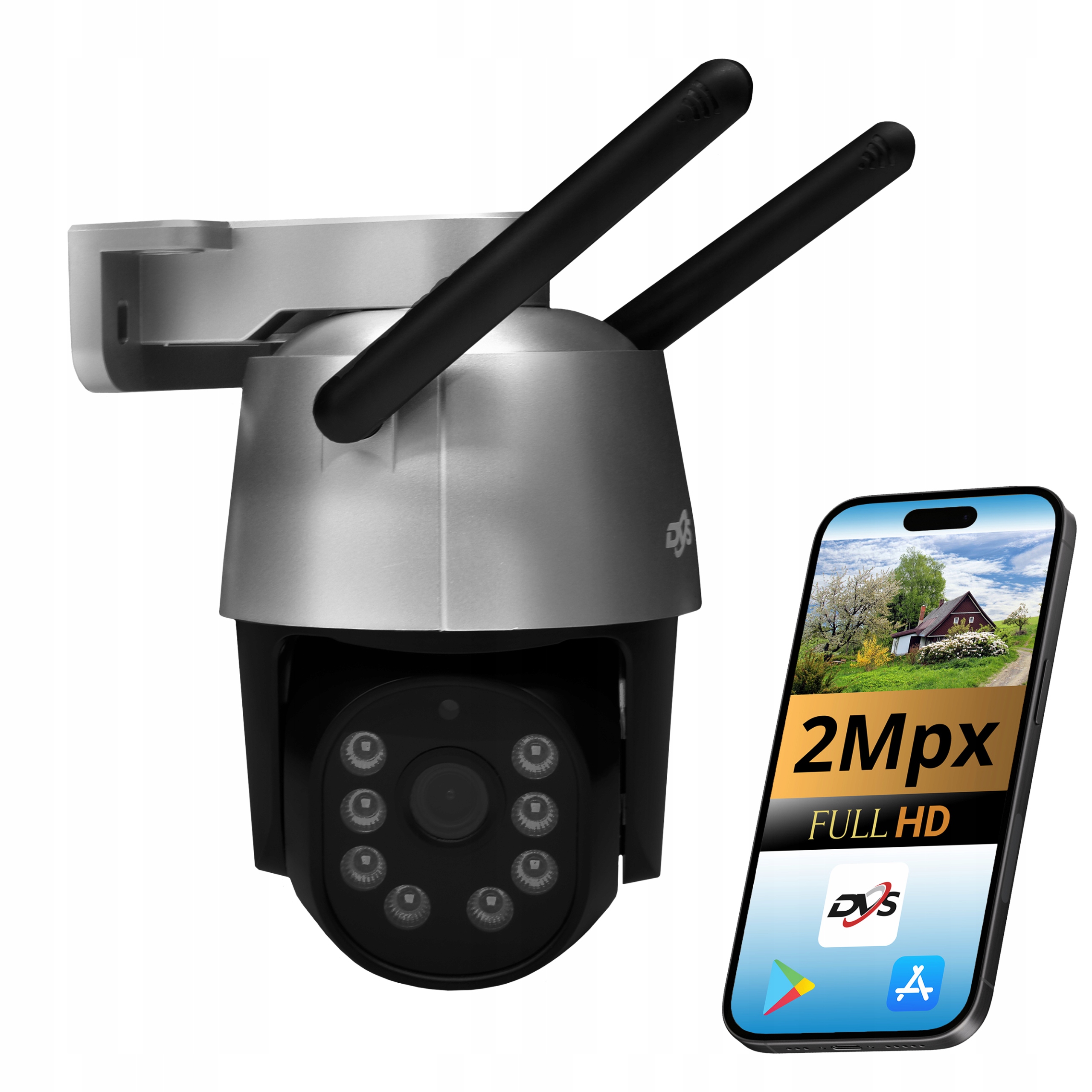 Ip Wifi Venkovní Otočná Bezdrátová Kamera S Plným Hd Monitorováním Dvs