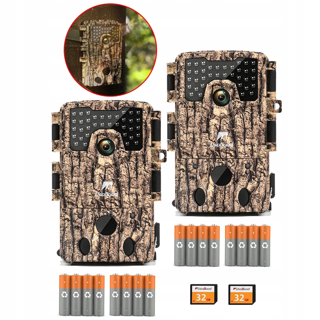 Lovecká Kamera 4K 30FPS 48MP S Nočním Viděním, Ir, 32GB Kartou A 8A Baterií