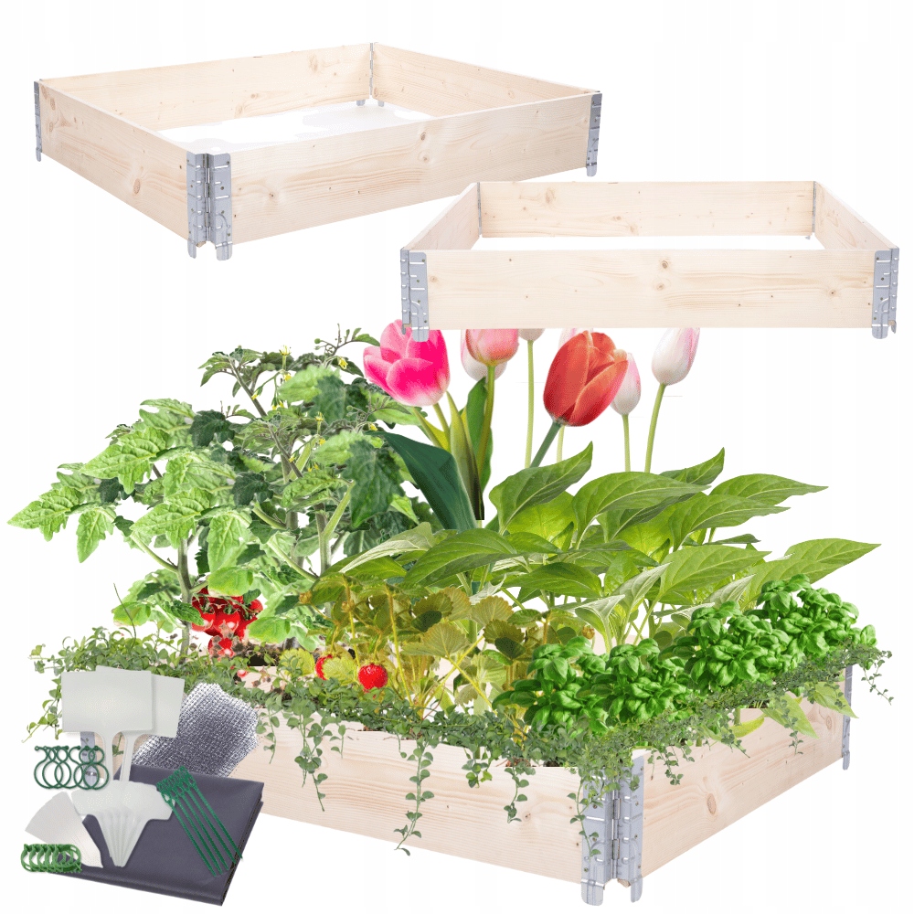 Kaskádový vyvýšený záhon regulovatelný zeleninový záhon impregnát 20x120x100