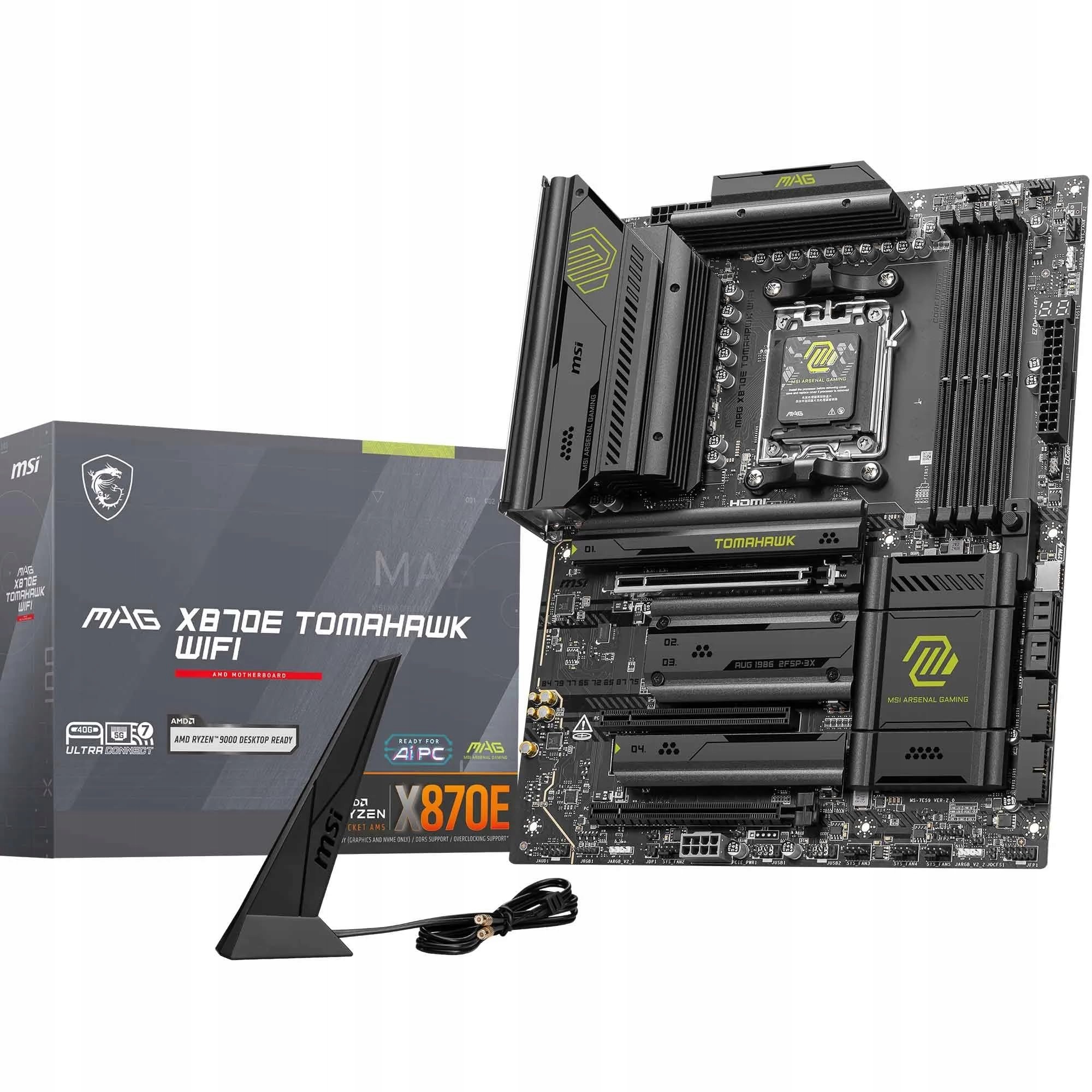 Msi Mag X870E Tomahawk WiFi základní deska, Atx, podporuje Amd Ryzen