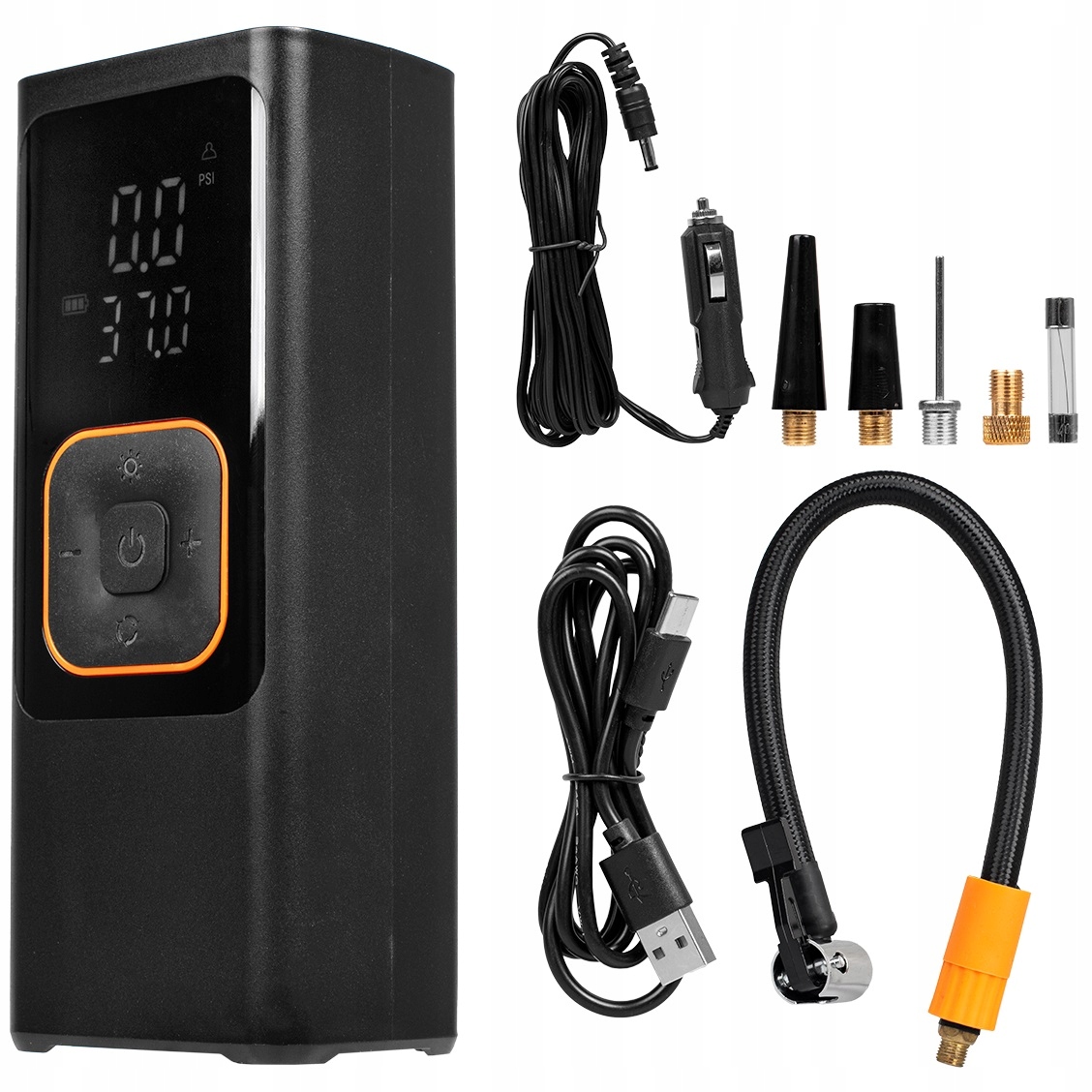 Kompresor samochodowy sprężarka pompka do opon akumulatorowa przenośna 12V