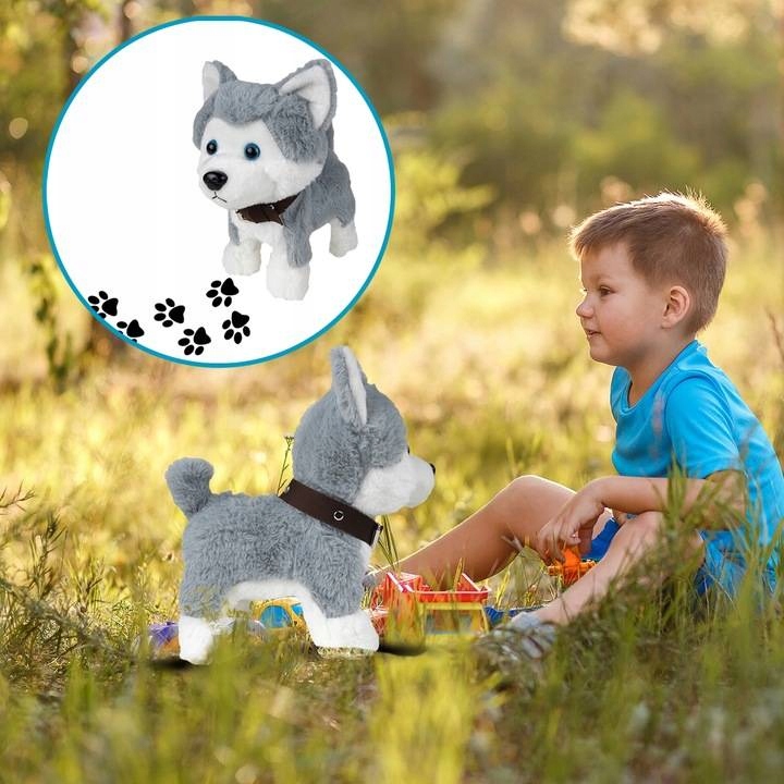 PIESEK PIES HUSKY INTERAKTYWNY ZDALNIE STEROWANY GŁOSEM I DOTYKIEM PILOT Bohater brak