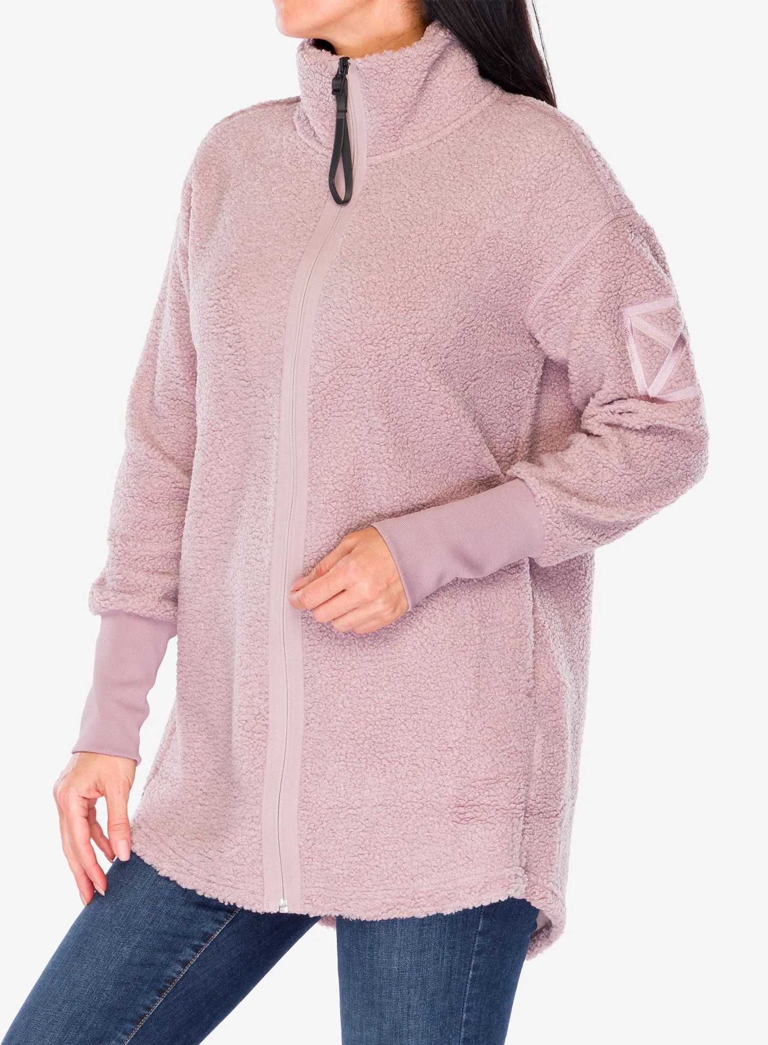 Polar damski Didriksons Sally Full Zip 2 oyster lilac 36 (s)