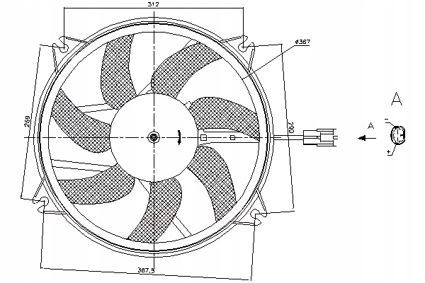 Nissens Ventilátor Chladiče S Krytem Ds Ds 4 Ds 5 Citroën Berlingo