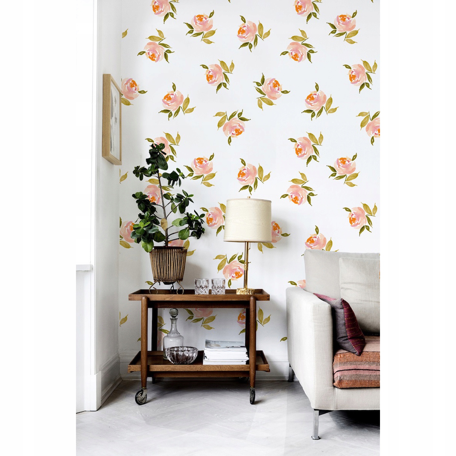 

Fototapeta ścienna Małe kwiaty malowane 250x104 cm
