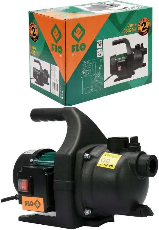 Hydroforová Záhradná Pumpa Na Čerpanie Čistej Vody 1000 W Flo 79812