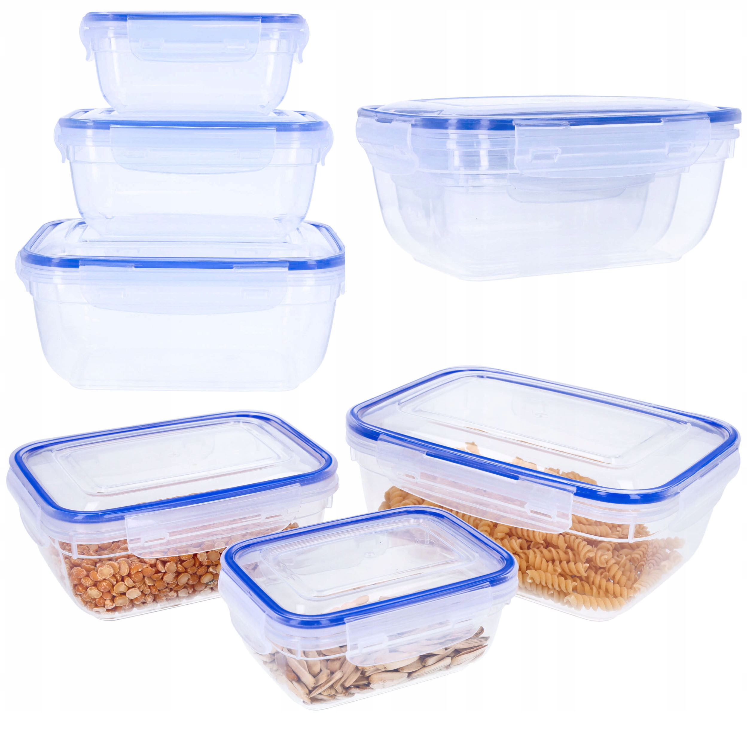 

Zestaw pojemników na żywność plastikowe 3 szt.