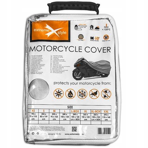 Pokrowiec motocyklowy plandeka na motor L +BOX Rozmiar L