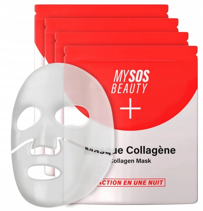 My Sos Beauty Collagen Maski do twarzy 4szt