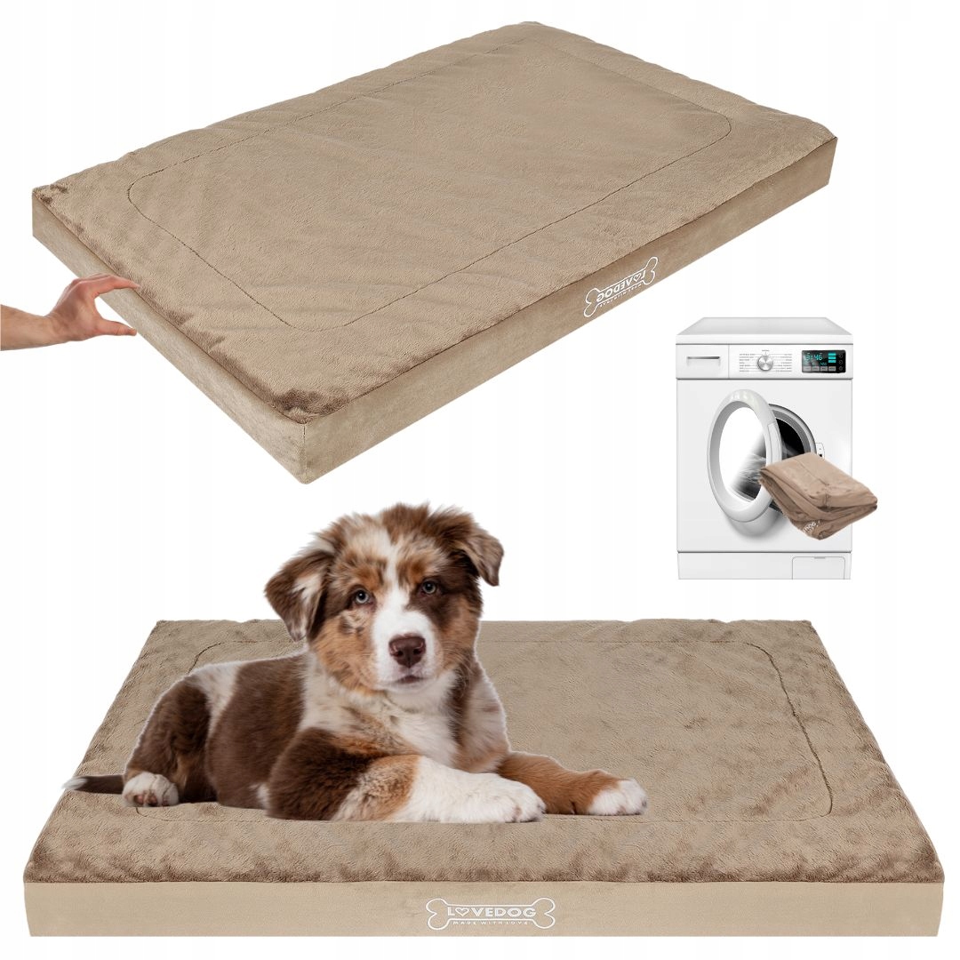 Legowisko Ortopedyczne Materac dla Psa L 90x60 Mata Duże Wodoodporne Łóżko