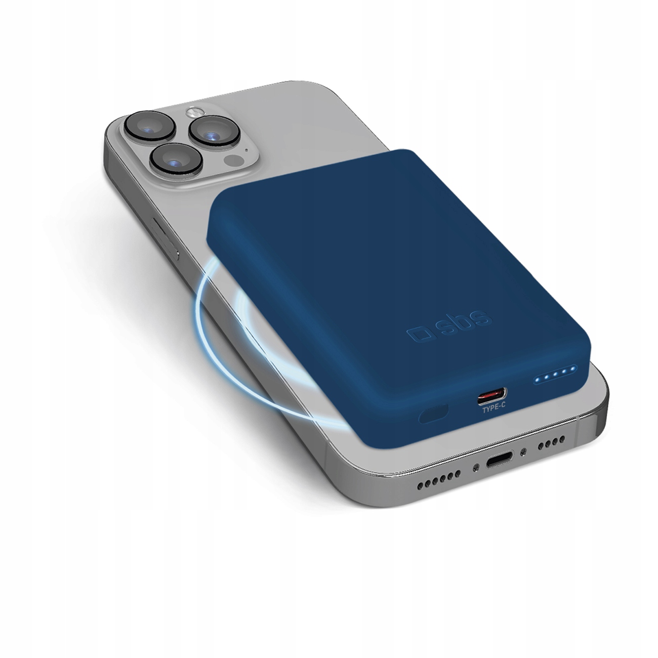 Powerbanka 5000 mAh MagSafe – modrá