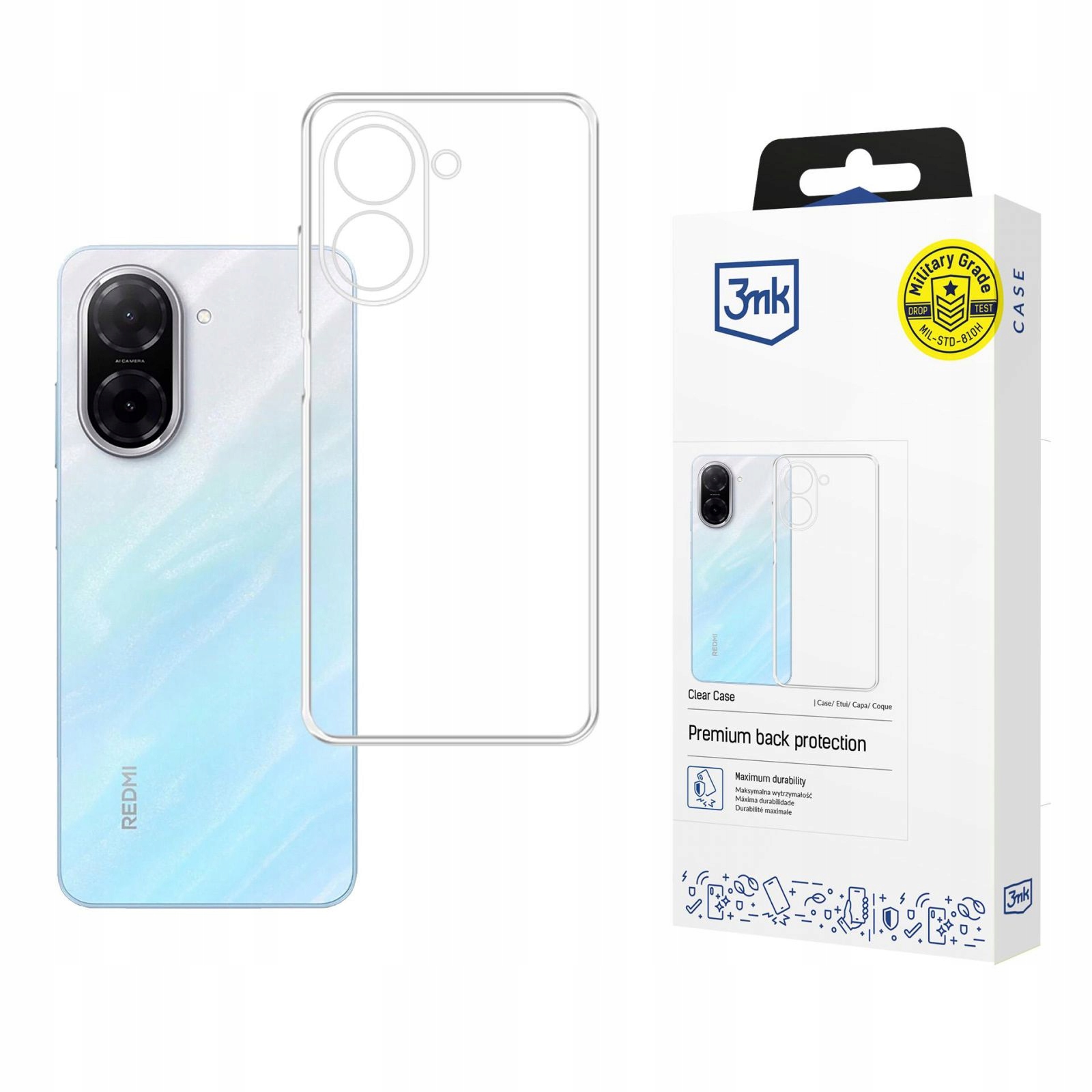 Redmi A5 4G (173MM) 3MK Clear Case