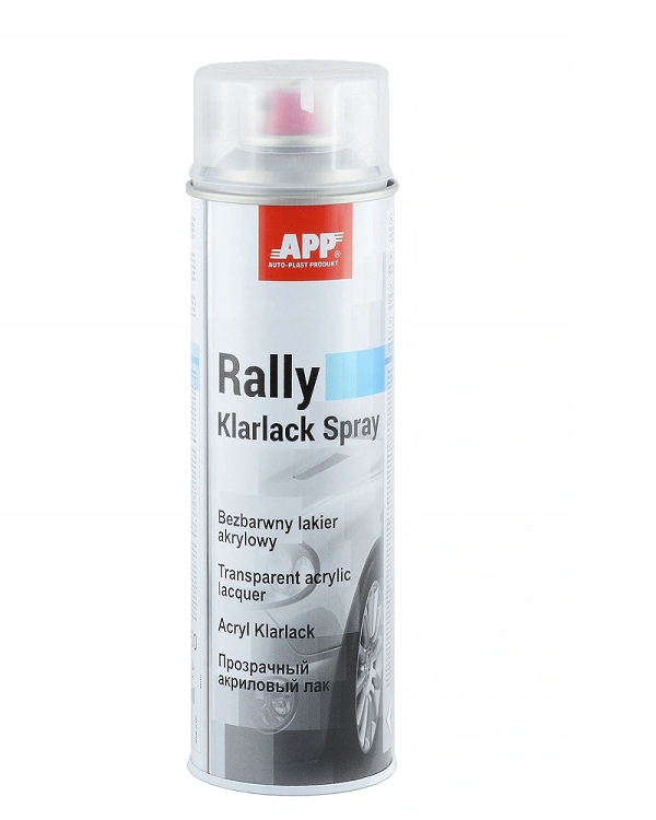 App LAKIER SAMOCHODOWY ZESTAW DO ZDERZAKOW Packaging Spray