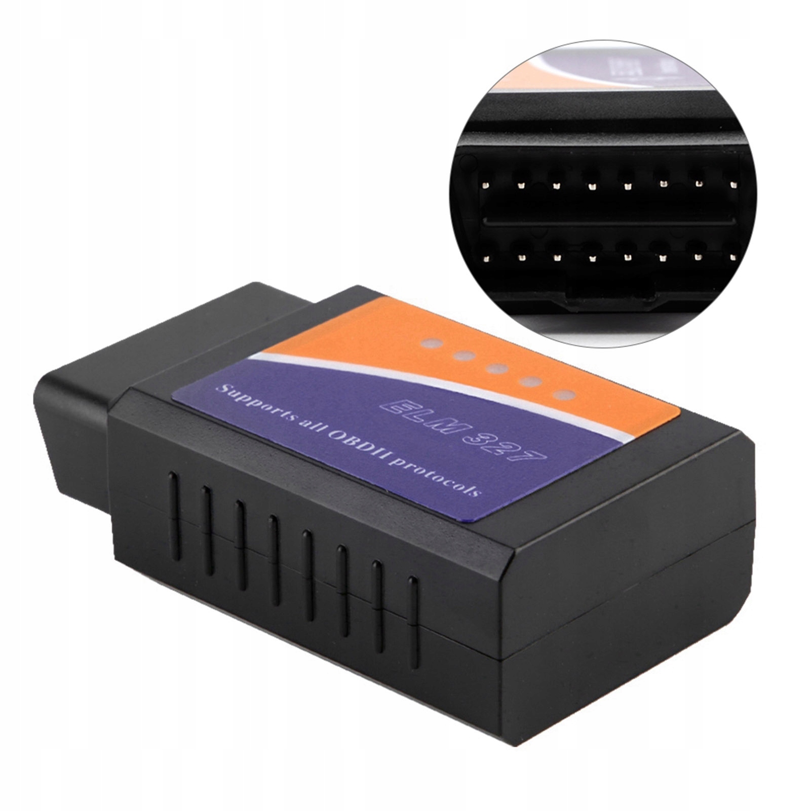 Interfejs Diagnostyczny ELM327 Tester OBD2 Pełny Protokół 1.5 Wersja Sprzęt