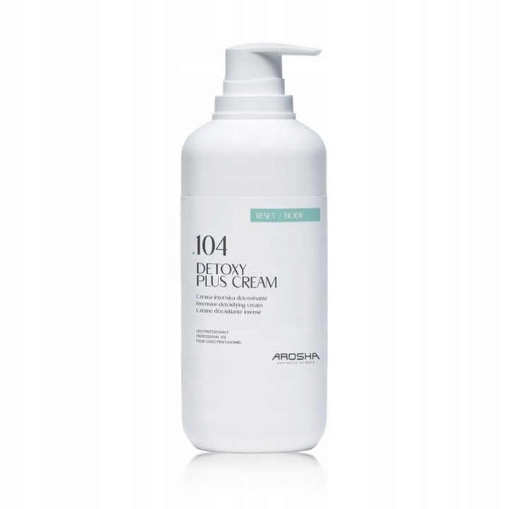 Arosha .104 Detoxy Plus Krem-Żel Intensywnie Drenujący, Detoksykujący 500ml